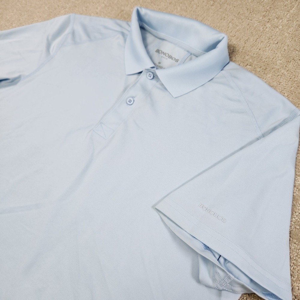 Bonobos Golf Polo Shirt‎ Men Large M Flex Vented Quick Dry Performance Blue